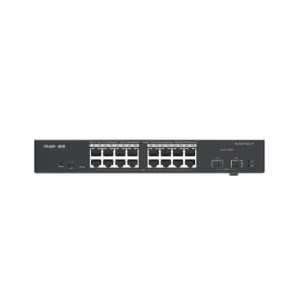 RG-ES218GC-P Switch Administrable PoE con 16 Puertos Gigabit PoE 802.3af/at 240W y Puertos 2 SFP de 1Gb